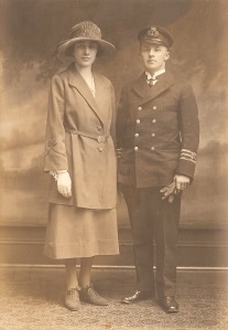 Bert and Ena Sivell, wedding day 1922