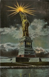 New York, Liberty by night