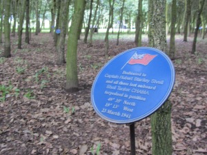 Plaque to the oil tanker Chama, lost 23rd March 1941