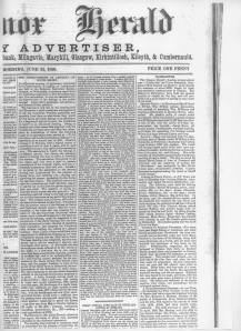 The launch, reported in the Lennox Herald, West Dunbartonshire, Scotland, in June 1895